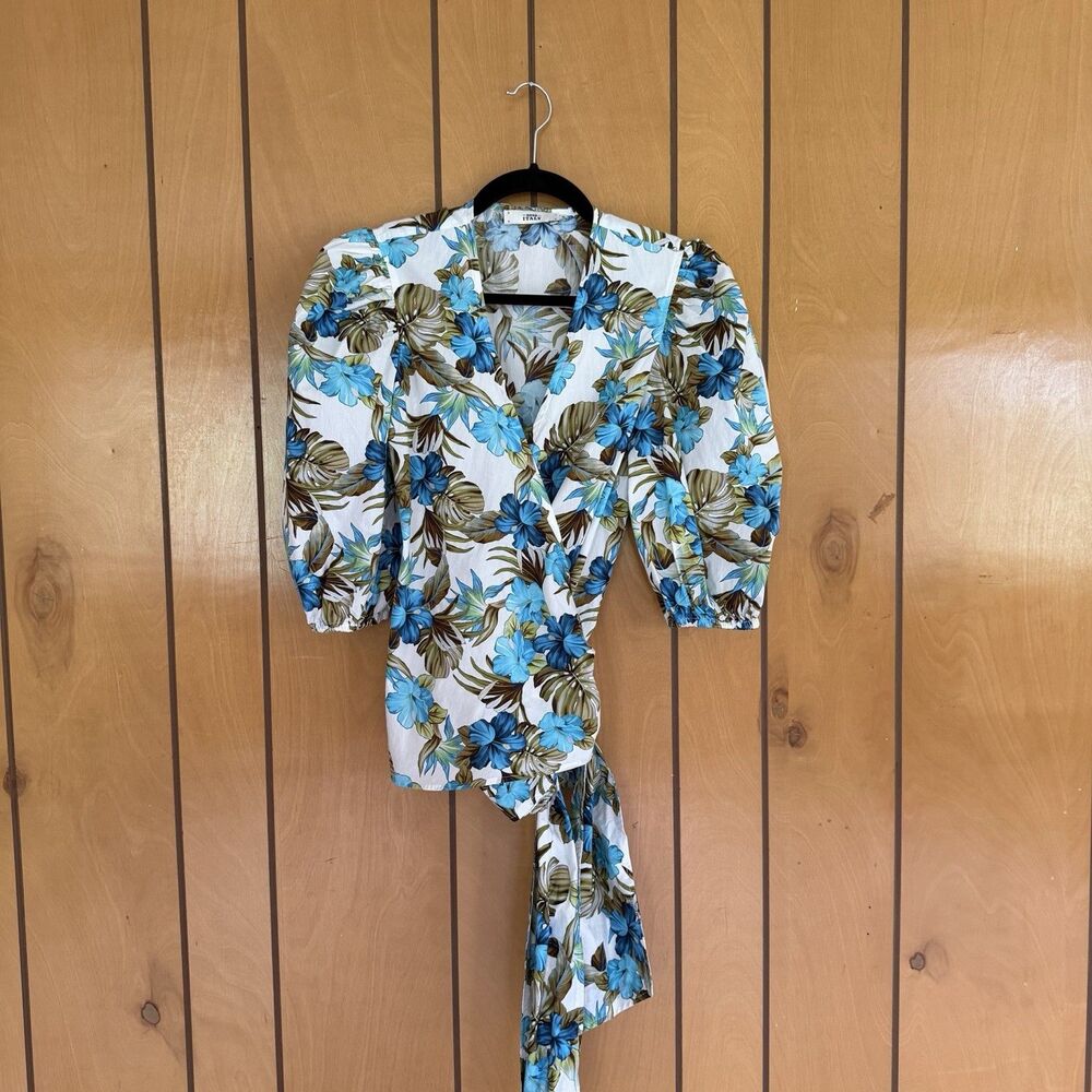 0039 Italy 100%Cotton Shirt XS Tropical Opulence Old Money Resort Coastal Luxury